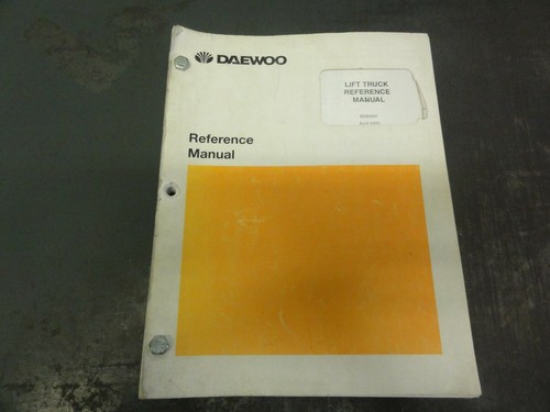Daewoo lift truck reference - daewoo,