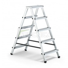 Scala doppia in alluminio con