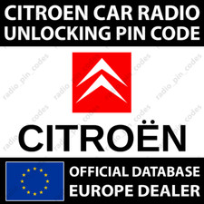 PIN RADIO CITROEN CODICE