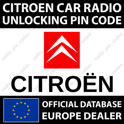 Pin radio citroen - pin, codice