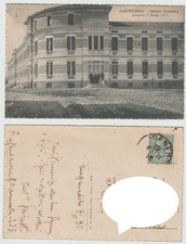 Cartolina Carpenedolo Eedificio Scolastico inaugurazione 1913 VG.1918 a91