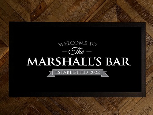 Personalise bar runner - bar, mat