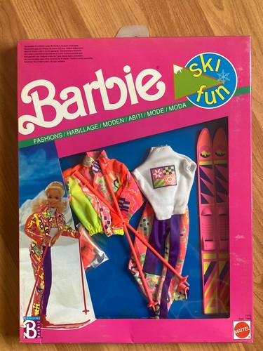 Mattel vintage 1990 barbie ski - vintage,