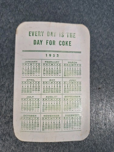 Coca cola pocket - calendar, 1932