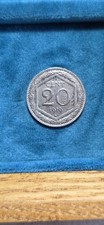 20 Centesimi 1919 Esagono Ribattuto Vecchio Conio Bordo Rigato