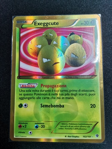 Carta pokemon exeggcute - carta,