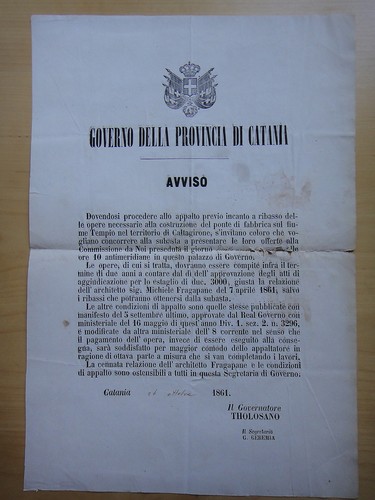 1861 avviso governo - 1861-avviso-governo, della