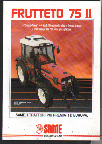 Scheda brochure trattore - , same