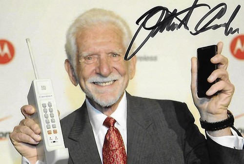 Martin cooper auto firmato 4x6 - martin,