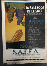 Pubblicità d'epoca 1936 reclame stampa pubblicitaria pagina intera Saffa DIFETTI