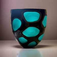 Raro vaso vintage in vetro