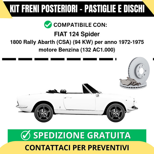 Kit freni posteriori - freni, fiat
