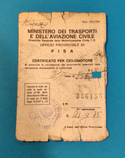 LIBRETTO ORIGINALE CERTIFICATO