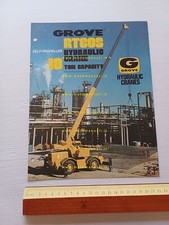 GROVE gru idraulica RT 60 S anni 80 depliant originale