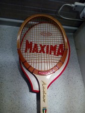Maxima Racchetta da tennis Audax Vintage Anni 70.Con Custodia e 3 Palline Origin