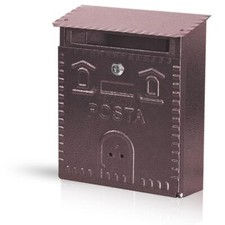 Cassetta postale buca lettere posta da esterno In ferro battuto 23x9x29 cm