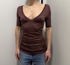 Top lungo DDP Gucci scollo a V