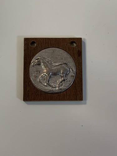 Placca cavallo argento 800 - , su