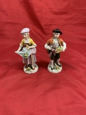 Coppia Statuine Dama E Nobile