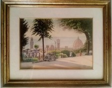 QUADRO ACQUERELLO SU TELA -