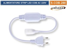 CAVO DI ALIMENTZIONE DRIVER CON RADDRIZZATORE PER STRIP LED COB AC 220V 8MM