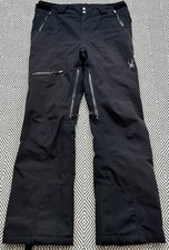 PANTALONI DA SCI MONTAGNA UOMO SPYDER PROPULSION GORE-TEX SHELL TAGLIA UK M EU 50 NERI