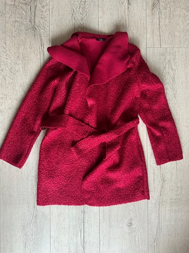 Cappotto rosa ciliegia con