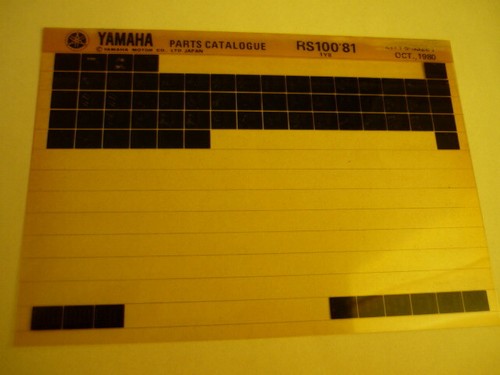 Catalogo ricambi yamaha - catalogo,