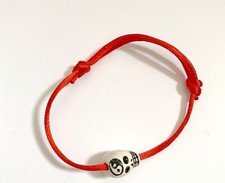 Bracciali Donna Con Teschio Vari Colori Regolabile Uomo Nuovo Bijoux Moda