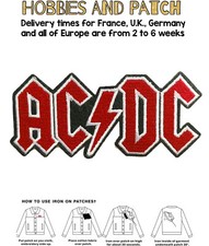 Patch AC/DC ACDC hard rock band iron on logo toppa termoadesiva gruppo musicale