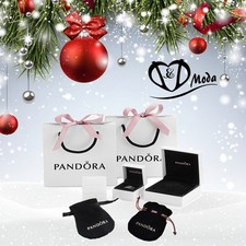 Borsa regalo originale PANDORA, scatola charm, borsa, sacchetto di velluto, scatola anelli, scatola bracciali
