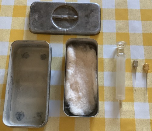 Siringa vetro con - siringa,