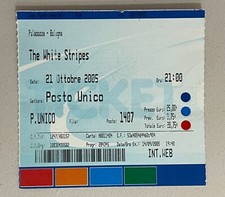 Biglietto Concerto The White Stripes Bologna 21-10-2005 Italia