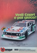 Pubblicità Advertising Italian Clipping 1981 BBURAGO FORD CAPRI G.R.5