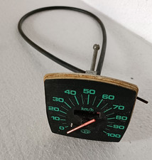 STRUMENTO contachilometri contakm CEV scala 0 100 per moto d'epoca con corda
