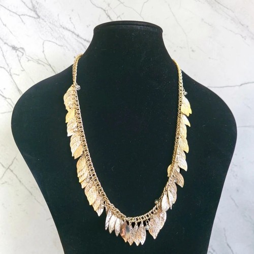 Collana dichiarazione foglia - , e