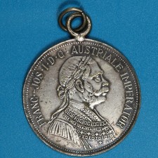 AUSTRIA FRANZ JOSEPH RIPRODUZIONE DEL 4 DUCATI 1904 METALLO ARGENTATO SPL