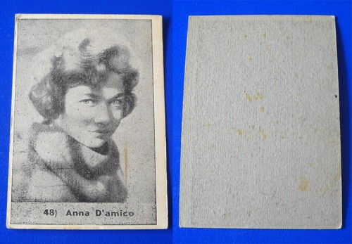 Figurina card cartolina attori - figurina,