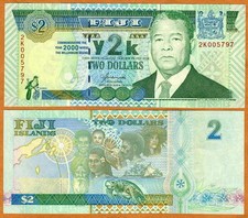 FIJI, $2 dollari, 2000