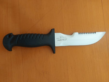 COLTELLO DA SUB  SQUALO usato  DA 14 CM ACCIAO INOSSIDABILE