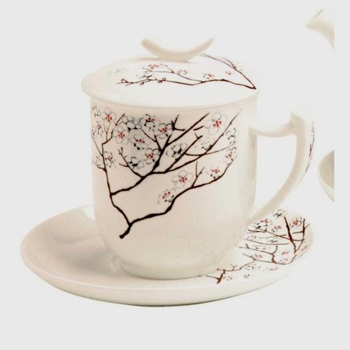 Tazza tè con teiera e - tè,