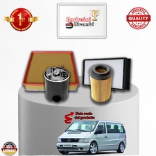 KIT TAGLIANDO 4 FILTRI MERCEDES VITO 112 CDI 90KW DAL 1999 -> 2003 SENZA SENSORE