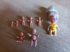 8 baby dolls.6 are vintage