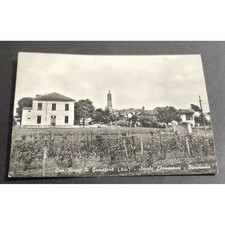 Cartolina San Rocco di Gamalero (Al) - Scuole Elementari - Panorama