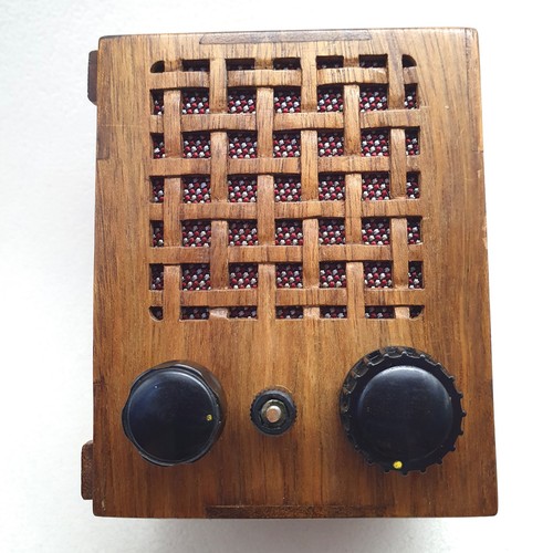 Vintage wooden radio - vintage, receiver