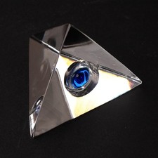 Tetraedro fermacarte in vetro