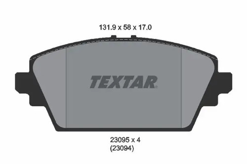 Pastiglie freno 2309501 textar - freno,