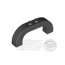 Lego 6183 arco 1x6x2 nero - lego,