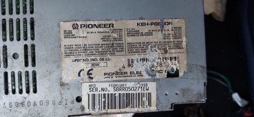 Pioneer keh 8600 solo corpo - pioneer,