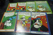 N. 7 quaderni Pigna anni '70 Disney: Minnie,Paperone,Topolino,Pippo,Gambadilegno